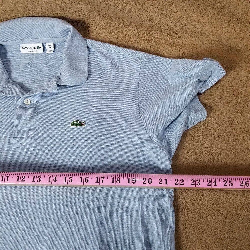 lacoste classic fit polo shirt Mens Short sleeve Collared Size Xl - Picture 5 of 9